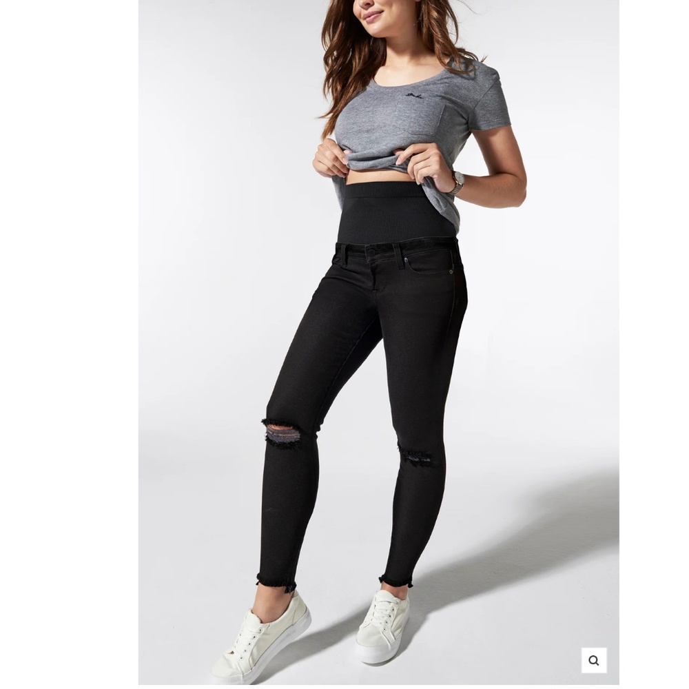 BLANQI DENIM Postpartum Support Skinny Jeans Size 2 in Black